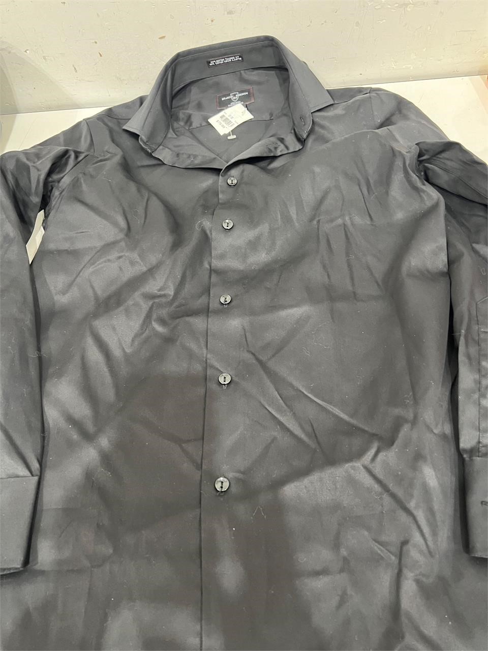 $80(15/33)Black Brown 1826  Slim-Fit Dress Shirt