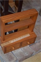 Small Wooden Shelf w/ Drawers