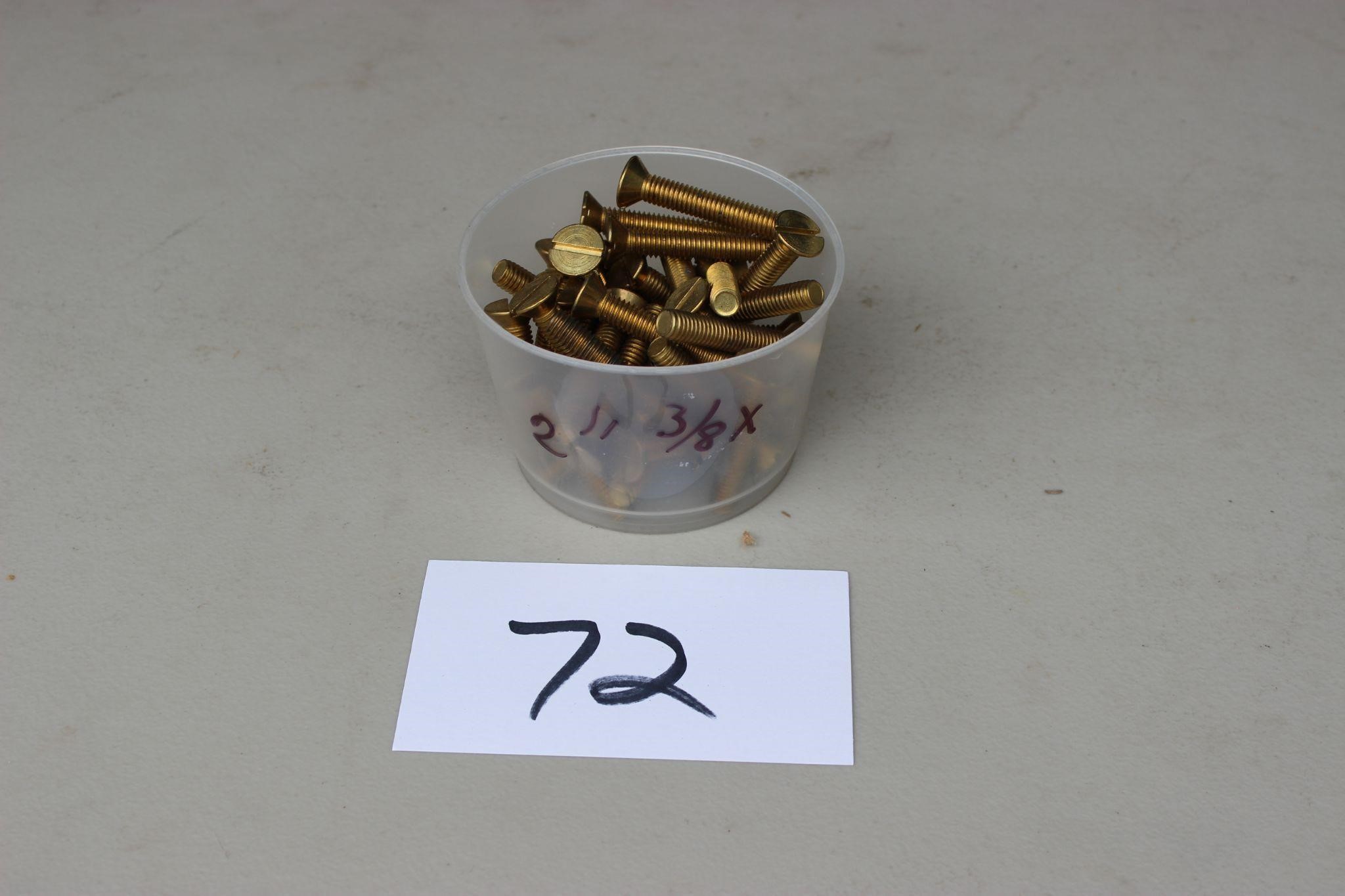 3/8" x 2" Brass bolts