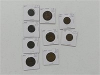 NINE CANADIAN & U.K. COINS