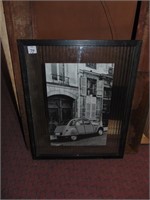 RUSTIC TWO FRAMES AND CAR PICTURE UNIQUE WAVY