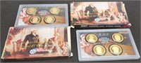 (2) 4 Coin Presidential Dollar Proof Sets: