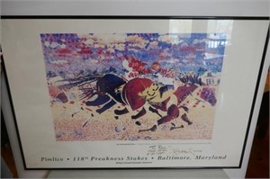 "118th Preakness"  Signed By Artist