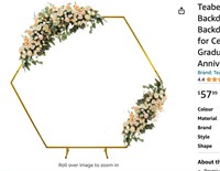 Teabelle 7.6Ft Wedding Arch Backdrop Stand,