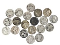 20 $5 Face Silver Washington Quarters