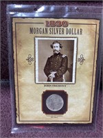 1890 Morgan silver dollar