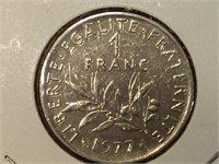1977 France coin