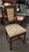 Oak Parlor Chair 42"h
