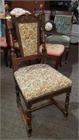 Oak Parlor Chair 42"h