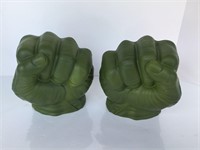 Set of 2011 Marvel Fist Green Plastic