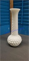 Hobnail milkglass vase