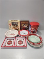 Coca-Cola Bowls and Tins