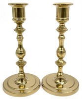 Pair Hampton Brass Candlesticks