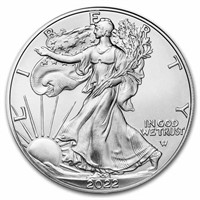 USA Fine Pure Silver Dollar- Eagle/Walking Liberty