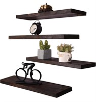 HXSWY 24 Inch Rustic Floating Shelves for Wall