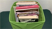 Fabric Box w/ Books & Magazines