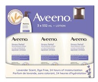 *Sealed* 3-Pk Aveeno Stress Relief Lotions, 532ml