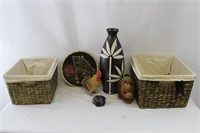 Vase, Seagrass Baskets, Decorative Tray, Crystal