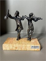 A.Kedem Israel Sterling Silver Dancing Duo Statue