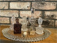 Glass Vanity Tray with Selection of Fragrance