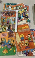 7 comic books - Archie, Pep and Heckle and Jekyll