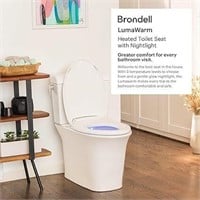Brondell L60-EW LumaWarm Heated Toilet Seat with