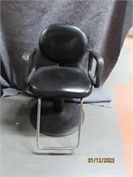 34" Black Swivel Adjustable Barber Chair