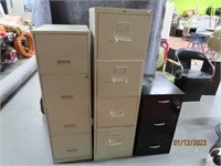 (3) Assorted Multi-Drawer File Cabinets