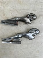 (2) Dodge Ram Hood Ornaments