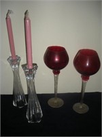 2 Pair Candle Holders