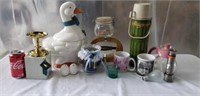 Vintage Thermos,  Ceramic Goose and Much More