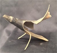 Cow horn bird figurine and Derringer replica