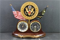 Bradford Exchange - Army Clock / Thermometer