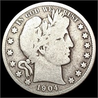 1904-S Barber Half Dollar NICELY CIRCULATED