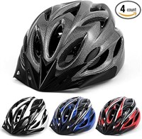 Copkim 4 Pcs Adult Bike Helmet Lightweight Certifi