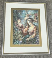Framed S. Francis Serio Lithograph