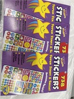 3 PIECES STICKERS SUPER STAR AND SMILES