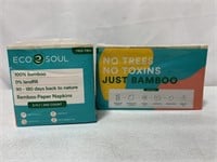 ECO SOUL 2PCK 3PLY BAMBOO PAPER NAPKINS (500