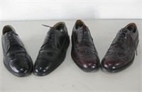 Two Pair Men's Dress Shoes Sz 10.5 Pre-Owned