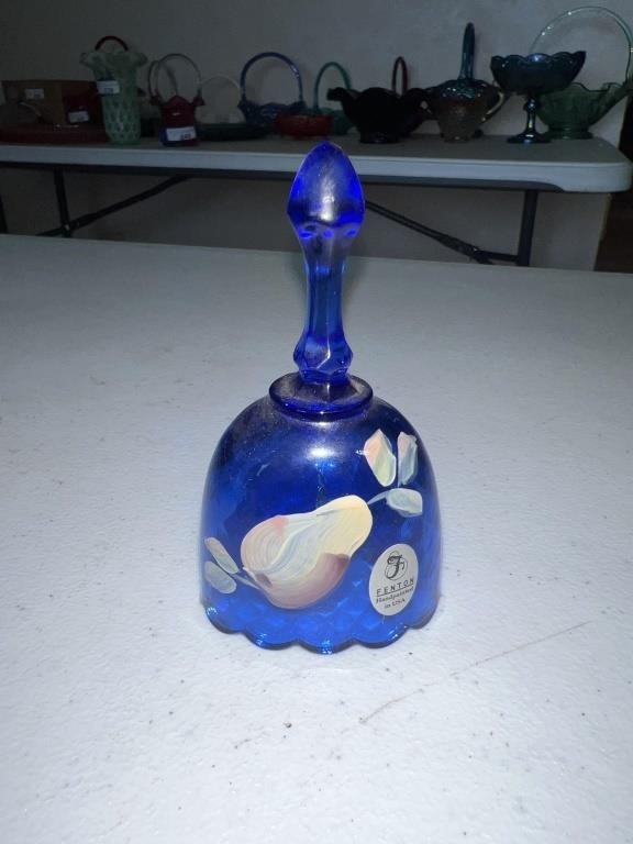 Fenton hand painted bell