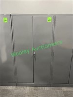 ULINE 36"x72"x44" Upright Metal Cabinet (Grey)