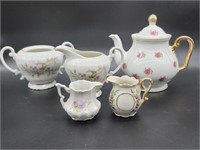 (5) Assorted Tea: Electric Teapot, 2 Creamers, +