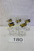 Set of (5) 1912 Spyker Pilsner Glasses