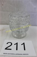 Fostoria Pedestal Powder Trinket Jar