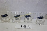 Set of (4) 1913 Mercer Raceabout Drink Glasses