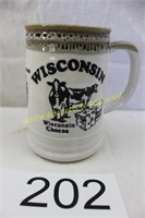 Wisconsin Ceramic Stein/Mug "Wisconsin Cheese