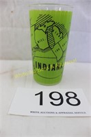 Indiana Souvenir/Advertising Drinking Glass