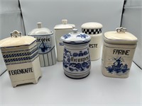 Vintage Porcelain Canisters