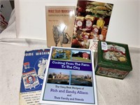 Pet milk recipes & tin box, cookbooks