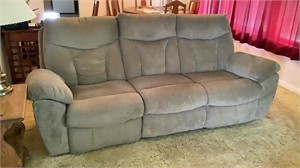 Sofa with recliner on each end